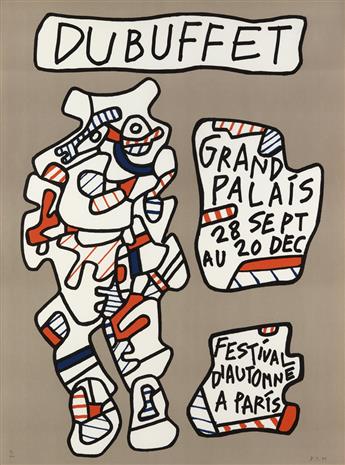 JEAN DUBUFFET Affiche (Grand Palais, Festival dAutomne à Paris).
